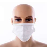 3 ply hospital anti-static disposable non-woven dental custom printed surgical mask black